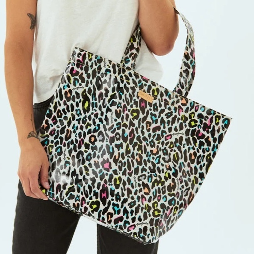 Consuela Coco Multicolor Leopard Print Tote Bag